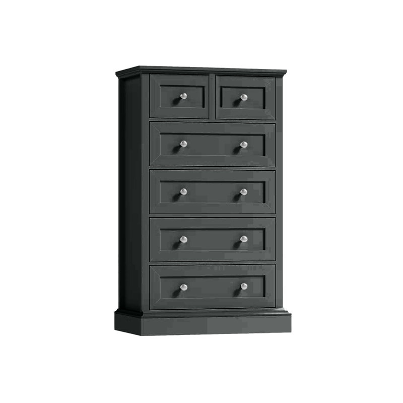 Commode 6 tiroirs Modern, Gris