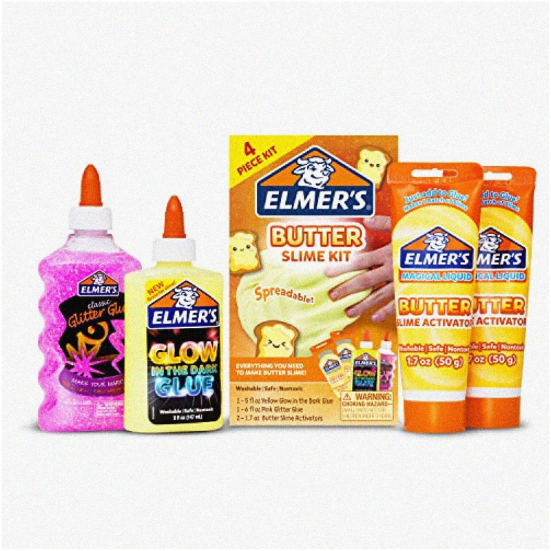 Glowing Butter Slime Kit with Glitter and Activator