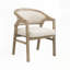 Chaise de salle à manger en bois avec dossier rembourré-2019708421