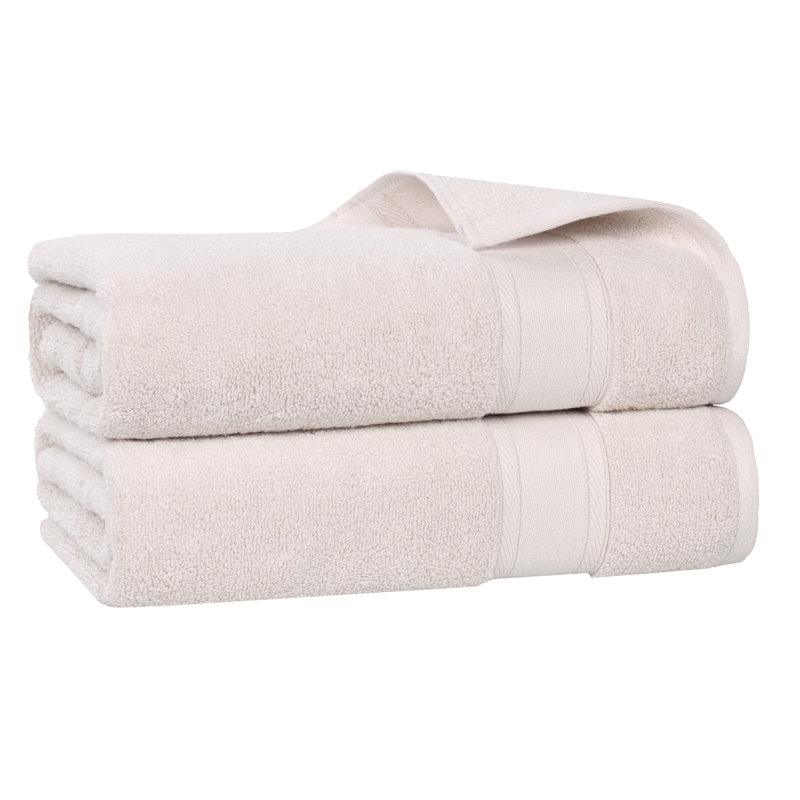 Coton absorbant doux Belmont, Argent argent, Drap de bain - paquet de 2