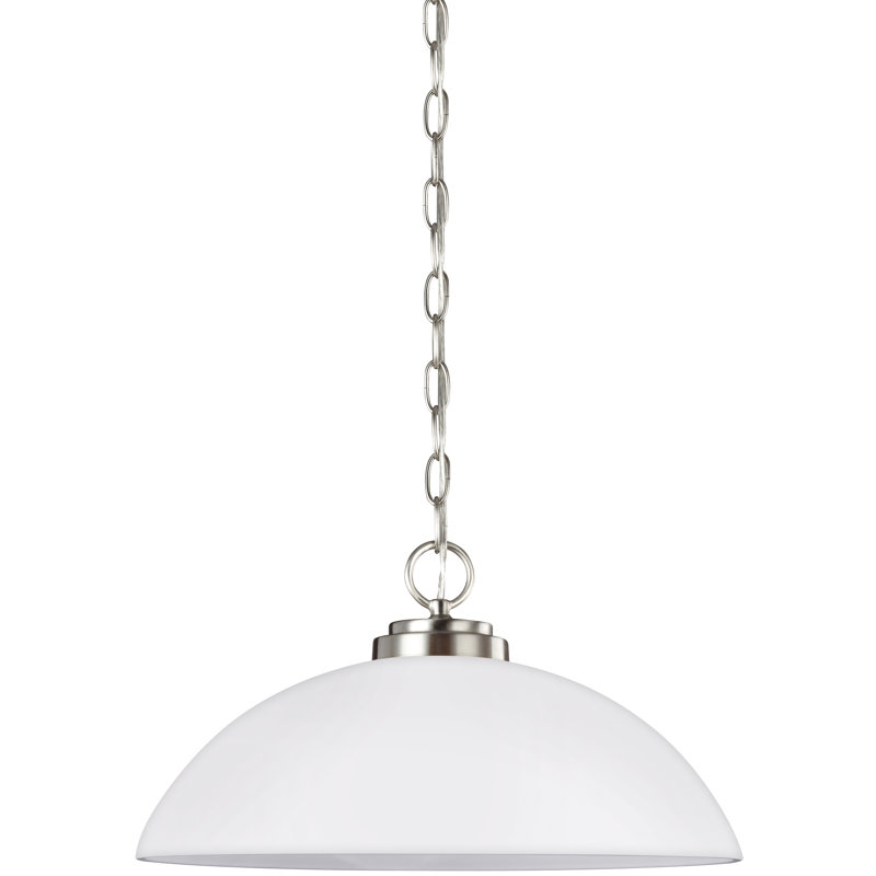 Luminaire suspendu à une lumière Oslo de Génération Éclairage , Non, Nickel brossé, 100 W moyen