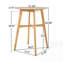 Table de bar ronde en bois Mid-Century-115720574-115720576