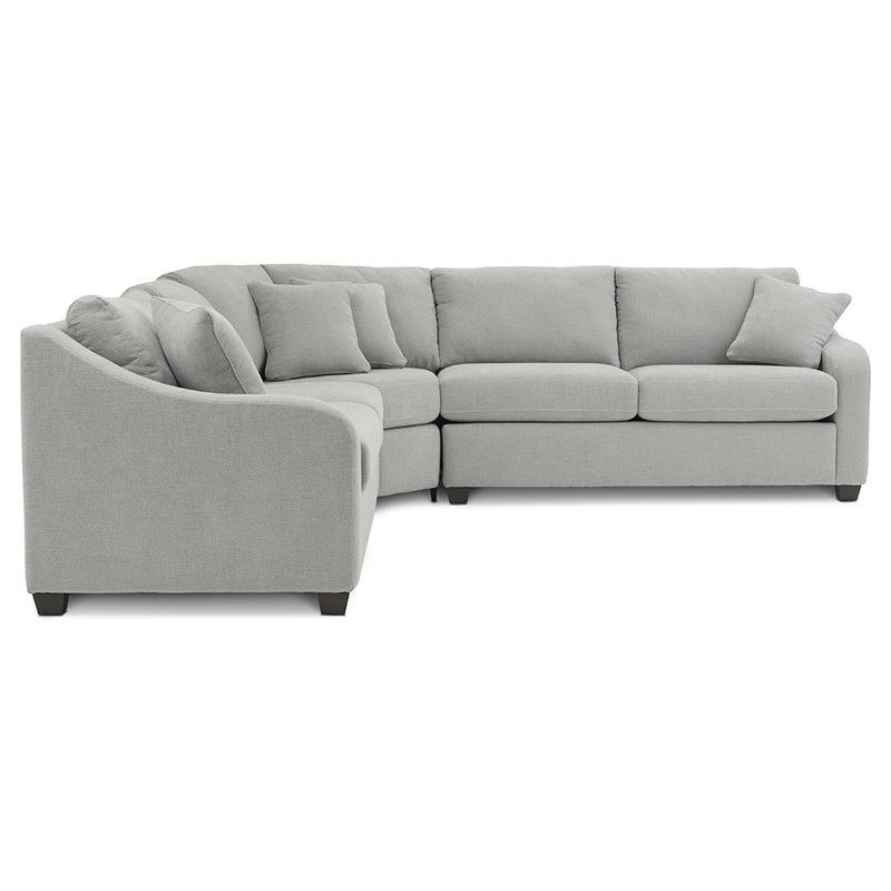 Charlie 3 Piece Sectional, 37" H x 98.25" W x 98.25" D, Symetrical