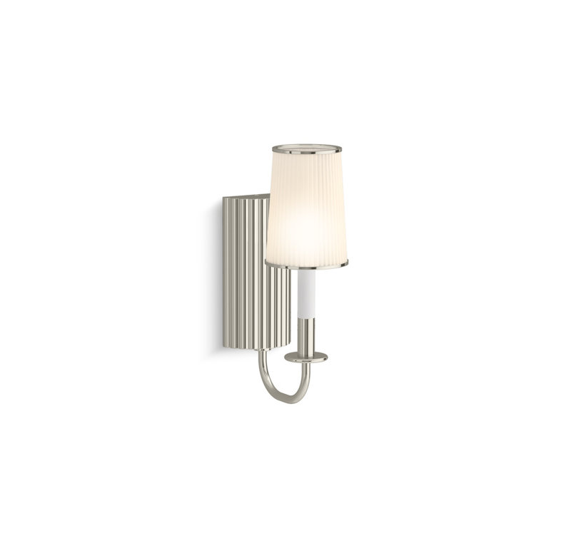Tresdoux One-Light Sconce, Polished Nickel