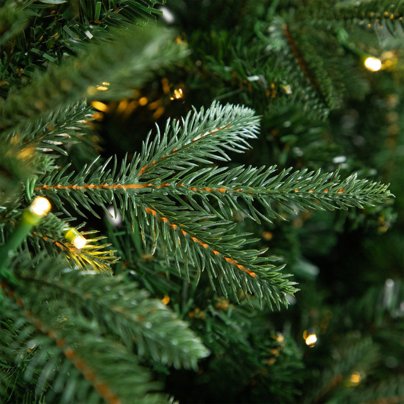 Arbre de Noël artificiel pin pré-éclairé Real Touch - DEL blanc chaud, 12'