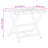 Vidaxl Folding Luggage Rack 24.4"X16.5"X19.9" Bamboo