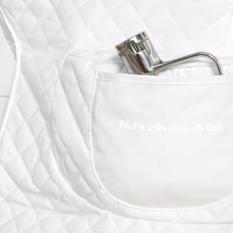 KitchenAid® Quilted Fitted Mixer Cover, White