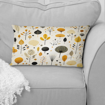 Mcm Minimalist Revival - Coussin décoratif abstrait Coral Reef multicolore azur - Coussin décoratif