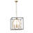 4-black gold adjustable iron pendant light