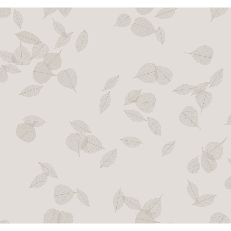 Papier peint feuilles de gula, Gris