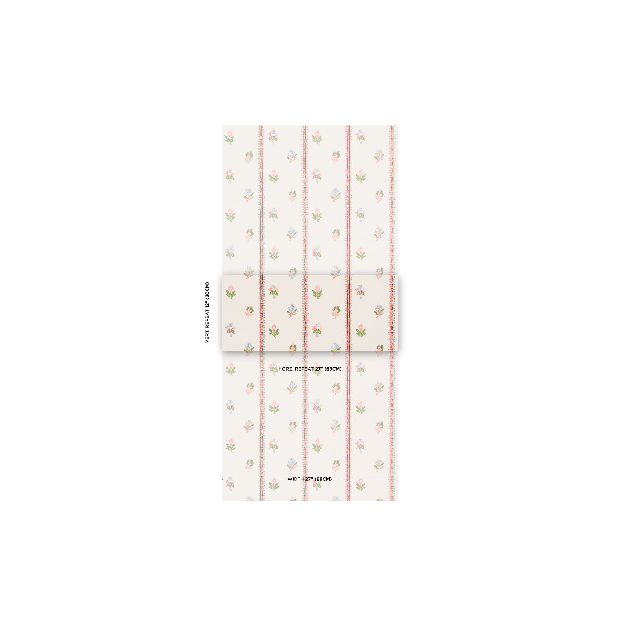 Les Fleurs Exotiques Wallpaper, Antique Rose