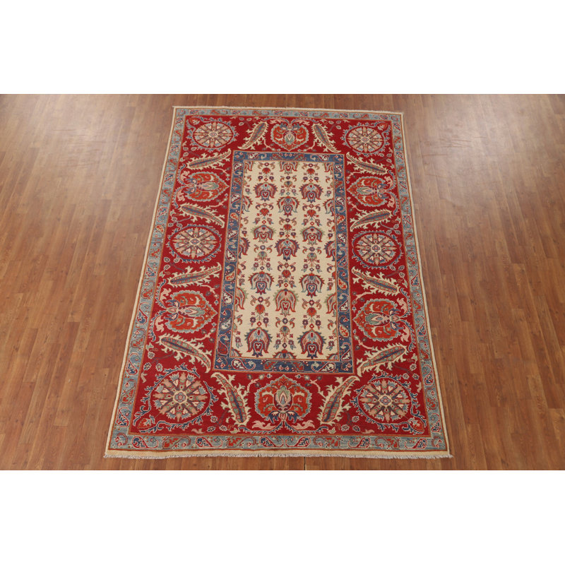 Tapis oriental fait à la main Kazak 6 x 9