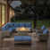 Ingvald 8- Person Outdoor PE Wicker Patio Conversation Set with Fire Pit, Ottomans and Cushions