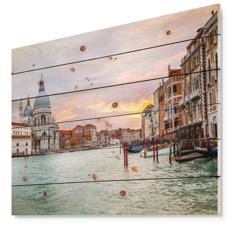 " Santa Maria Della Salute ", 15" H x 20" W x 1" D, Wood