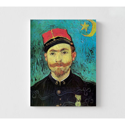 Milliet 2Nd Lt Zouaves By Vincent Van Gogh, Red Hat Print, Portrait Wall Art, Art Print, Manly Portrait Art, Van Gogh Portrait Print