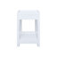 Table d'appoint en bois massif avec tiroir Casual Home, blanc