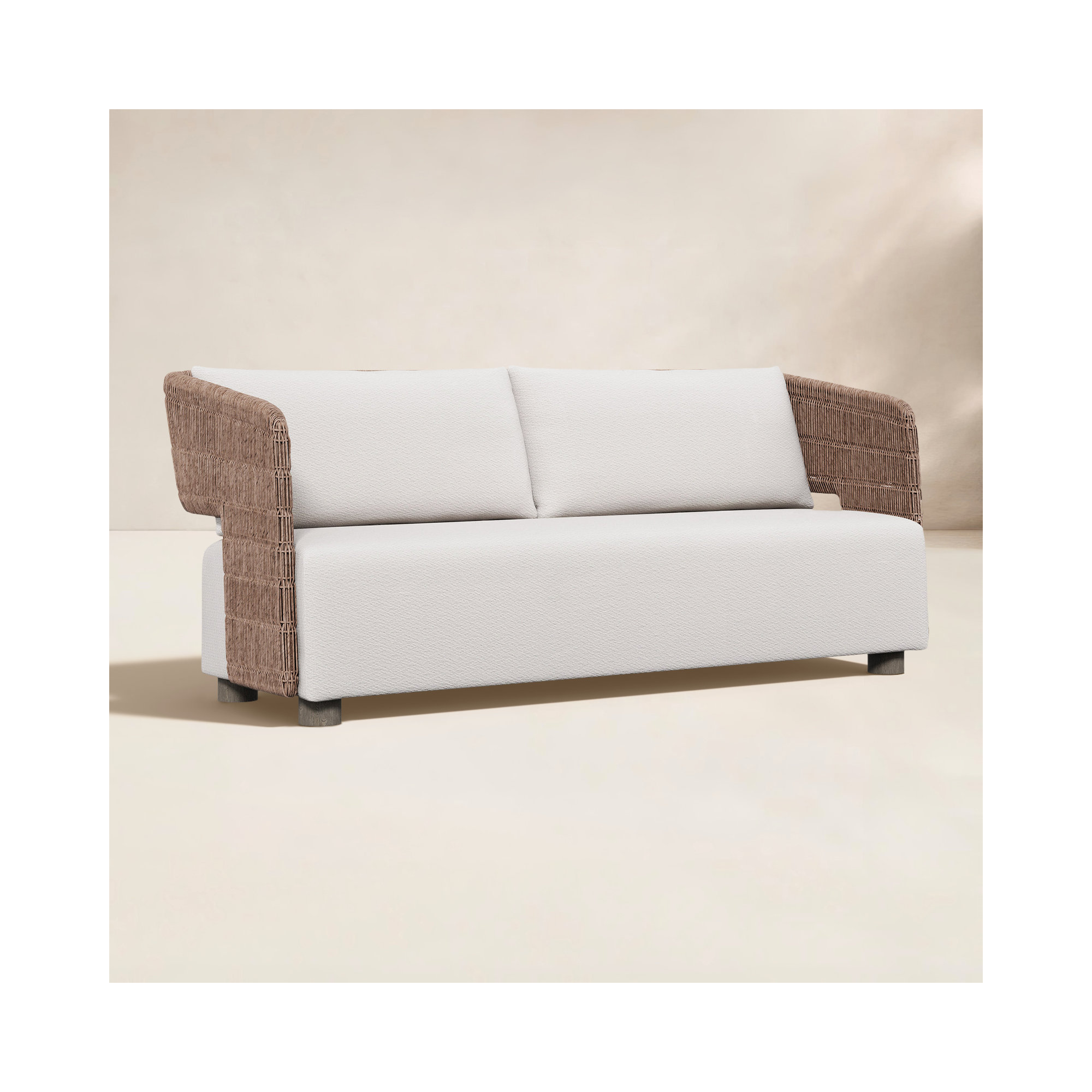 Bernhardt Maldives Outdoor Sofa, White