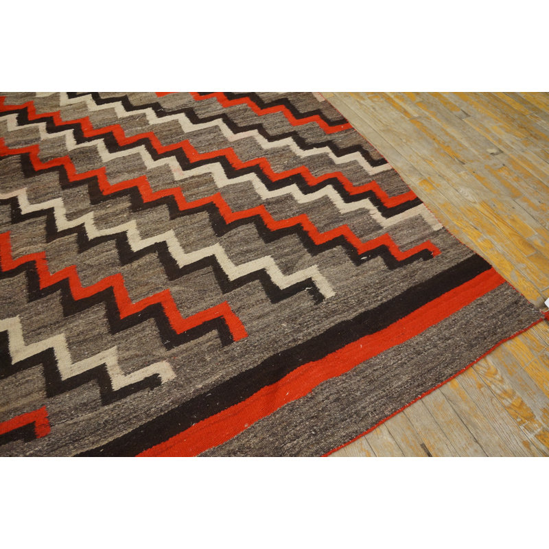 Flatweave Wool Geometric Area Rug