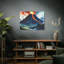 Windy Volcano Land, abstrait, reproduction d'art sur toile-1692573508