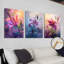 Impression sur toile irisée 3 pièces pour un décor romantique-1682297449