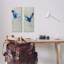 «Flying Cranes Abstract Birds Expressive Blue Animal Flight», ensemble de 2 impressions-104597449-104597453