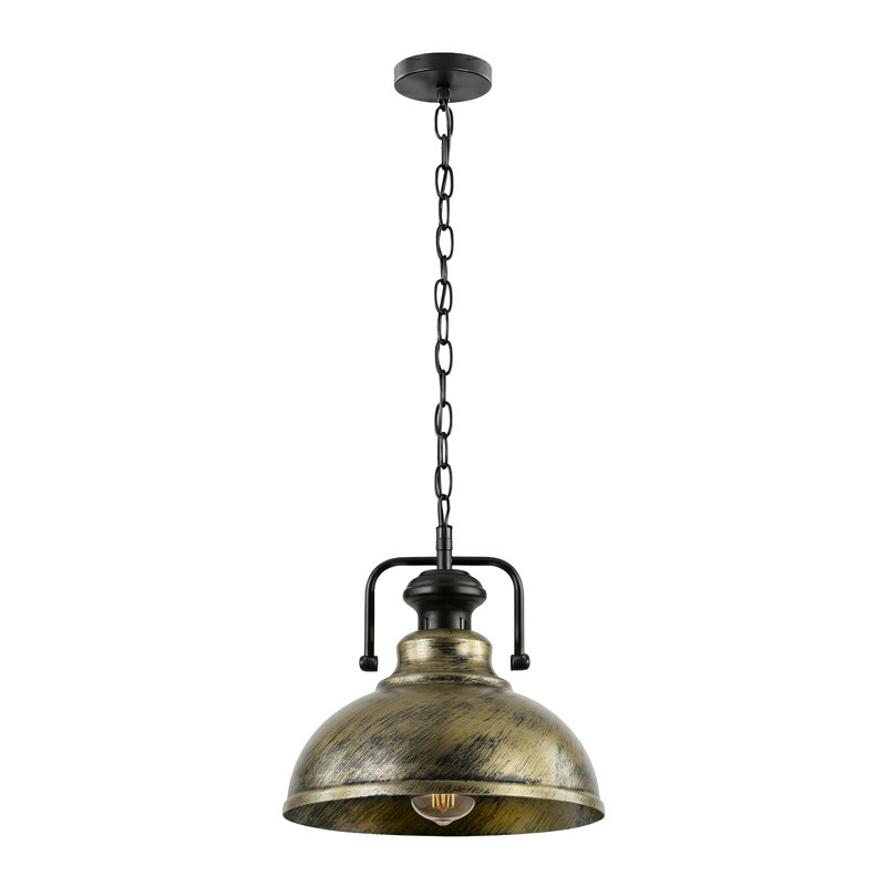 1 - Light Dome Pendant, Yes, Brushed Brass
