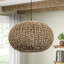 Luminaire suspendu en rotin Globe pour salle à manger, couloir et salon-325585457