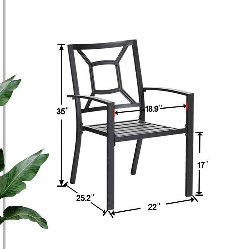 Fauteuil de salle à manger empilable Alyah