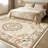 1PC Vintage European Pink Floral Medallion Scrollwork area rugs for Living Room, Soft and Comfortable, Suitable for all seasons, easy-to-maintain, machine washable Indoor floor mat, Under Table Farmhouse suitable for dining room, bedroom, entryway,-129131670