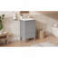 Meuble-lavabo de 20 po avec lavabo en céramique, pieds en bois massif, meuble-lavabo autoportant avec armoire de rangement, tiroirs et portes à fermeture en douceur, support de rangement-1777099863-1777099861