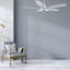 Ventilateur de plafond intelligent intérieur / extérieur Journey de 52 pouces, ensemble d'éclairage à DEL à intensité variable et télécommande, fonctionne avec l'assistant Google, Amazon Alexa et les raccourcis Siri.-1603460237-1603460232-1603460272