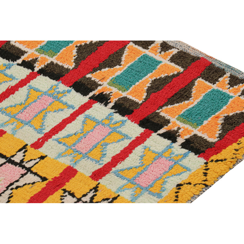 One-of-a-Kind Rectangle 2' X 8'3" 1950s Wool Area Rug