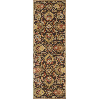 Arden Dark Brown Garnet Hand-Tufted Wool Rug