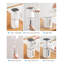 Distributeur automatique de savon moussant, paquet de 2, imperméable, sans contact (blanc)-595173268