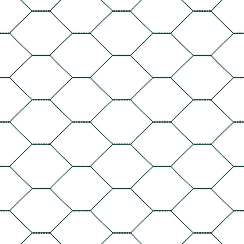 Vidaxl Fence With Posts -Coated Steel, Green, 100cm H x 1000cm W x 3.2cm D