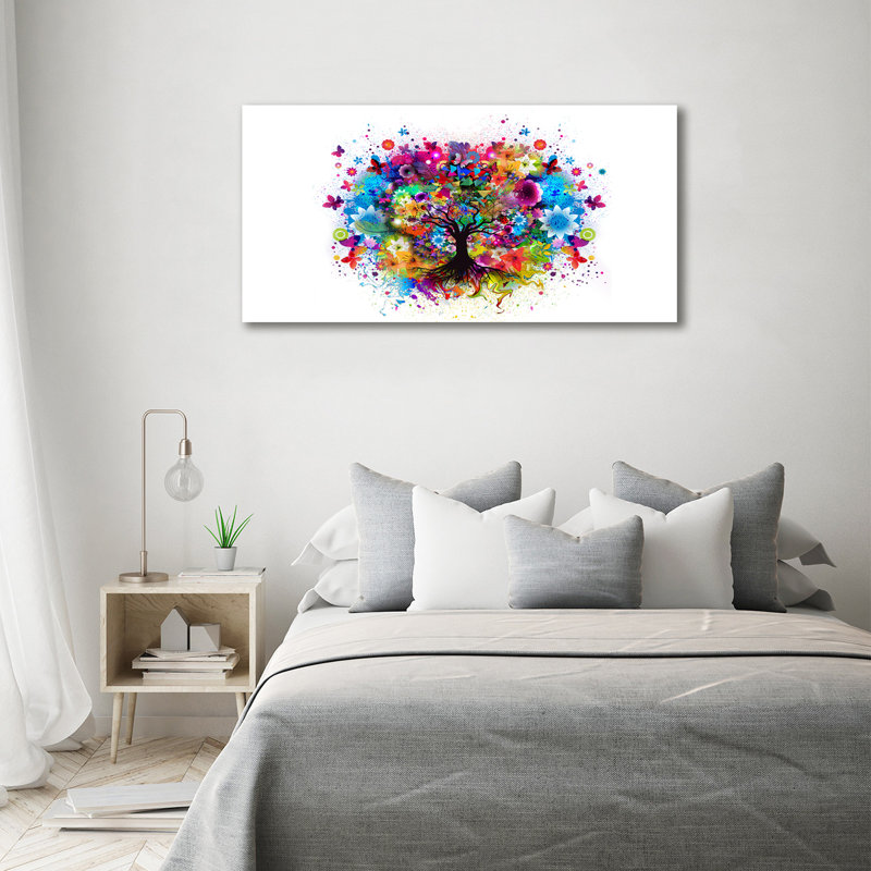 Colourful Tree - Wrapped Canvas Print