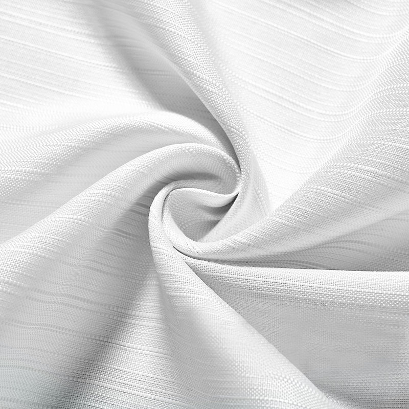 Rideau de douche en tissu hydrofuge, Blanc, H 72 po x l 72 po