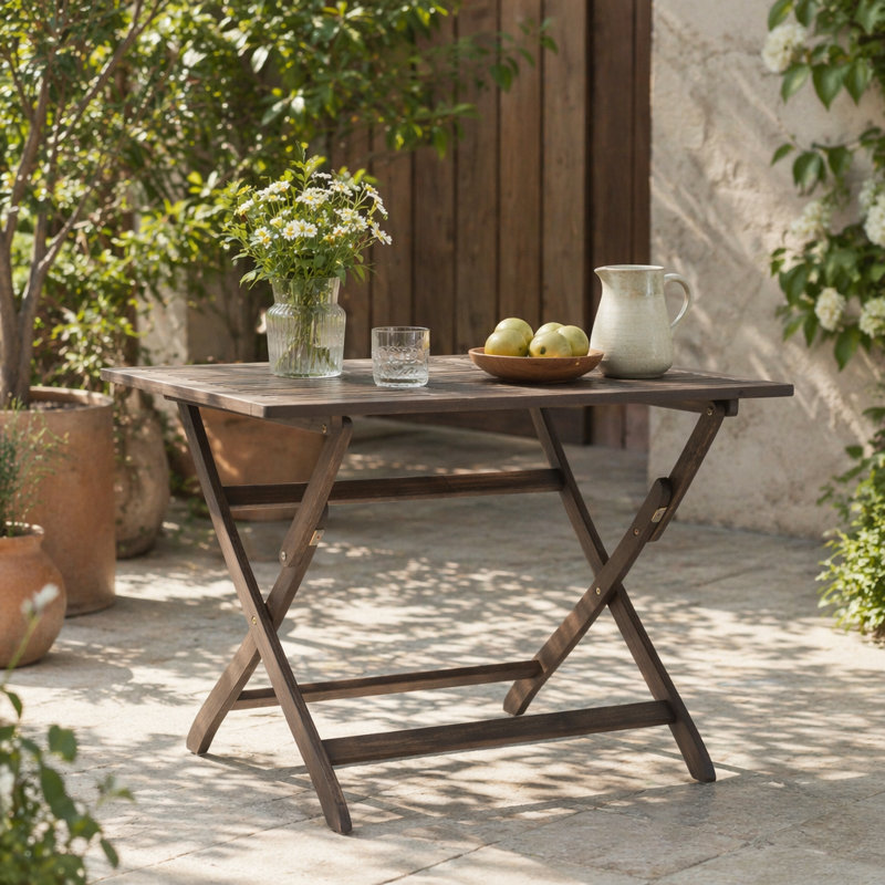 Table pliante 43,5 po, Grey