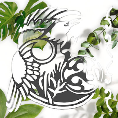 Celtic Raven Logo Clear Plastic Stencil