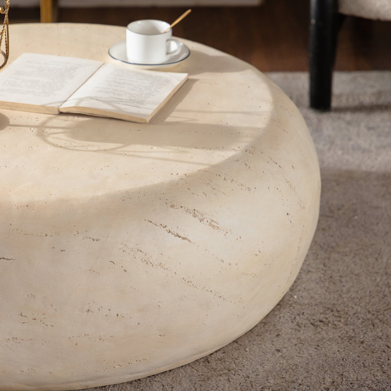 Mgo Mid-Century Round Centre Coffee Table