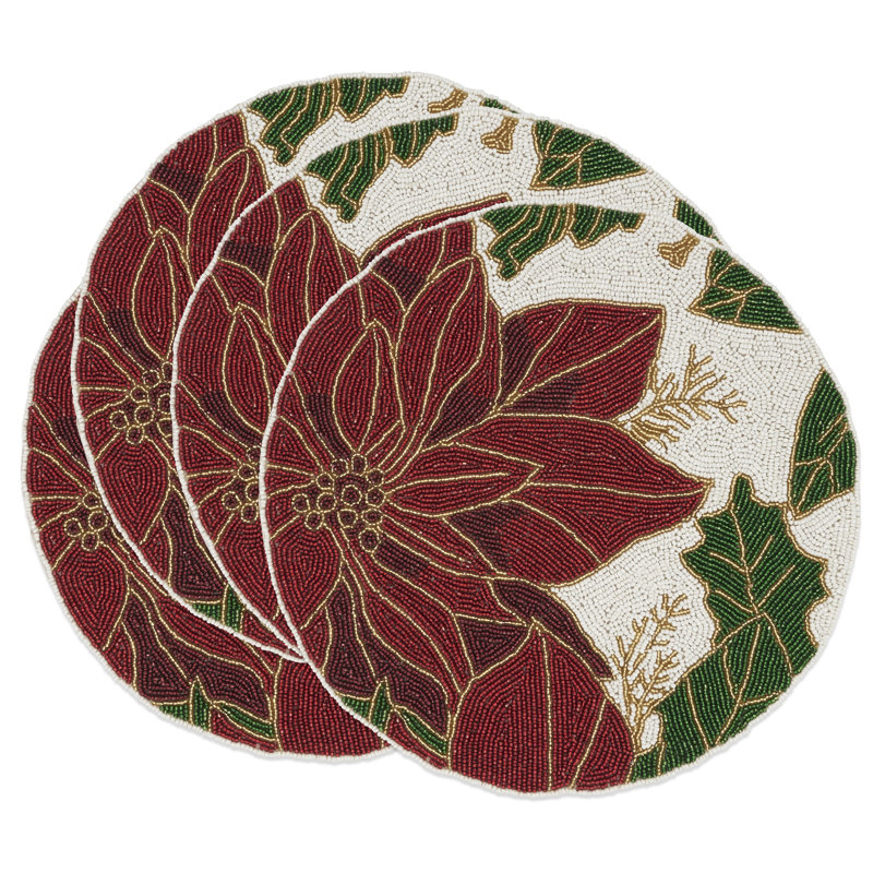 Napperon Shimmering Poinsettia