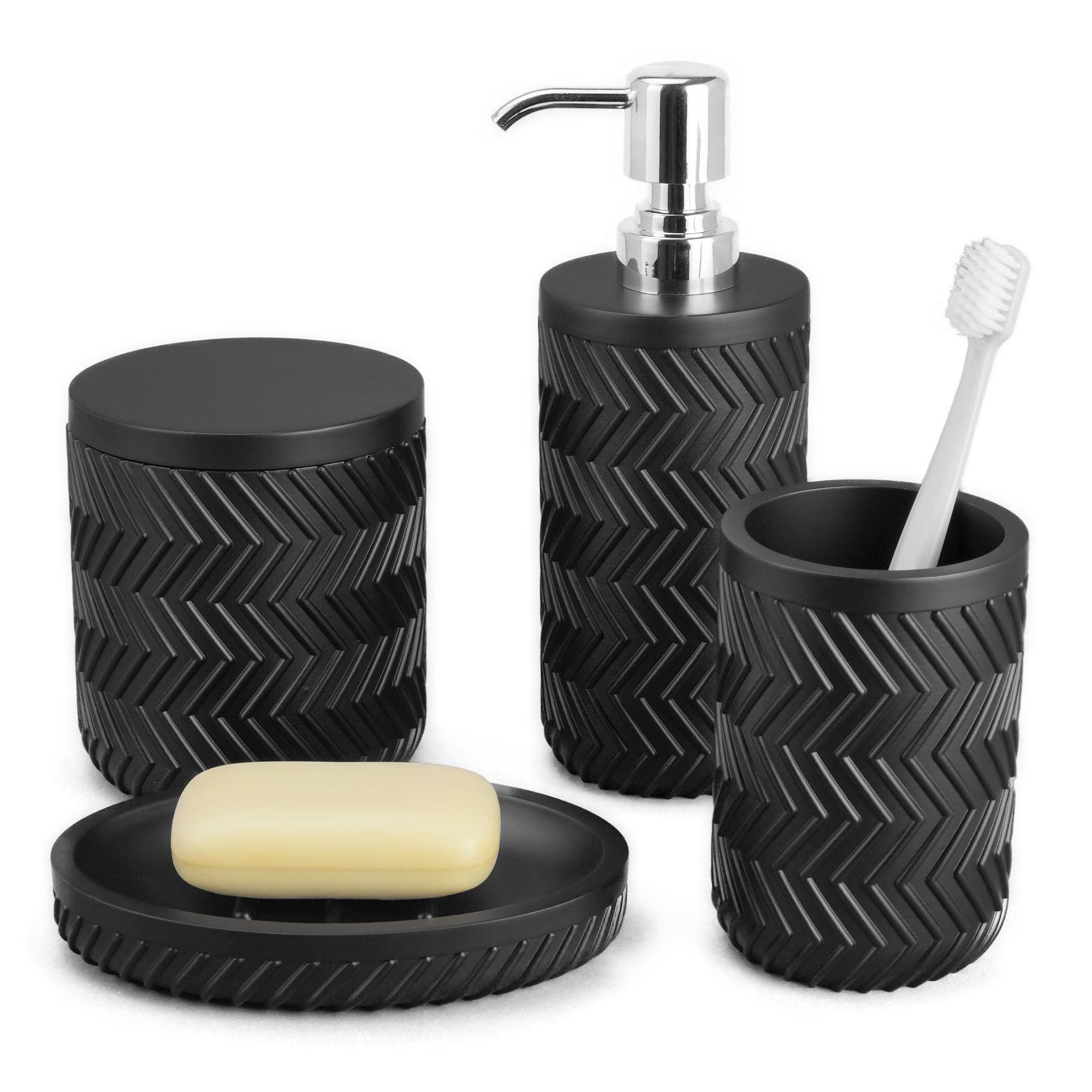 Brayden Studio® Bathroom Accessory Set, Bathroom Sink Accessories Set ...
