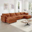 Canapé de rangement surdimensionné en chenille pour salon moderne et confortable