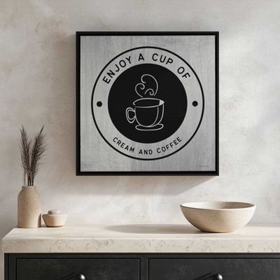 Enjoy a Cup by Yass Naffas Designs Art Print