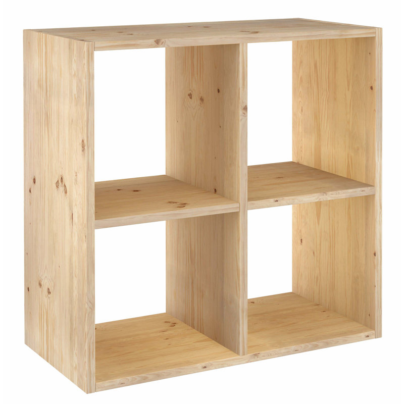 Aylsham 70.8cm H x 70.8cm W Solid Wood Cube Bookcase