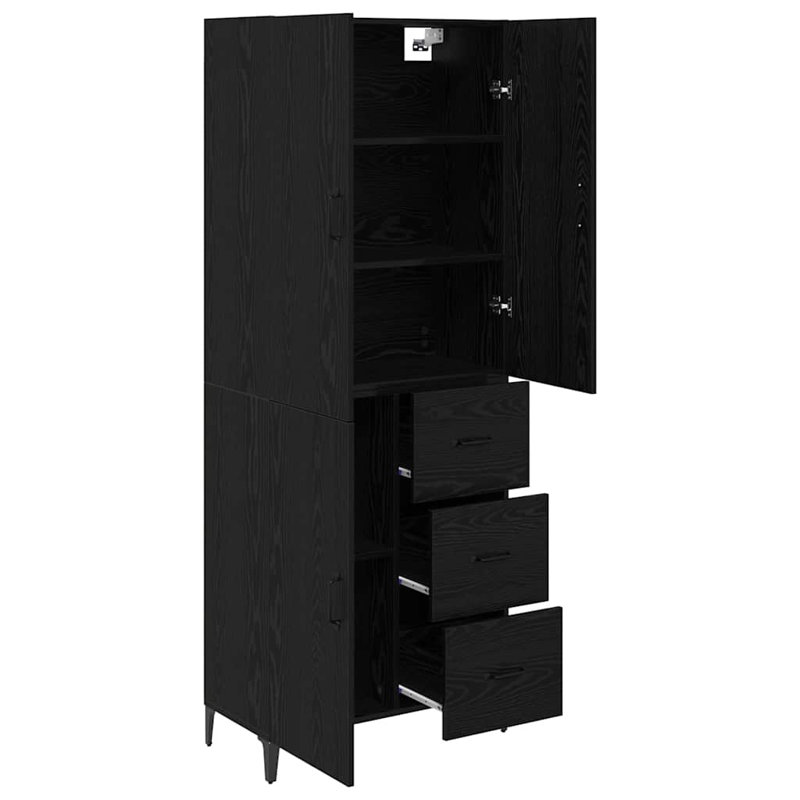 69.5cm Sideboard, Black Oak