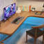 Bureau d'angle moderne en forme de L-758882534-758882589