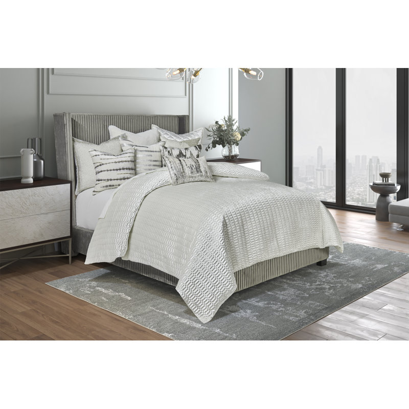 Literie Yarelin, Housse de couette très grand + 2 taies décorativ