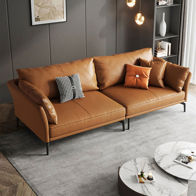 Genuine Leather Modular Sofa cushion couch