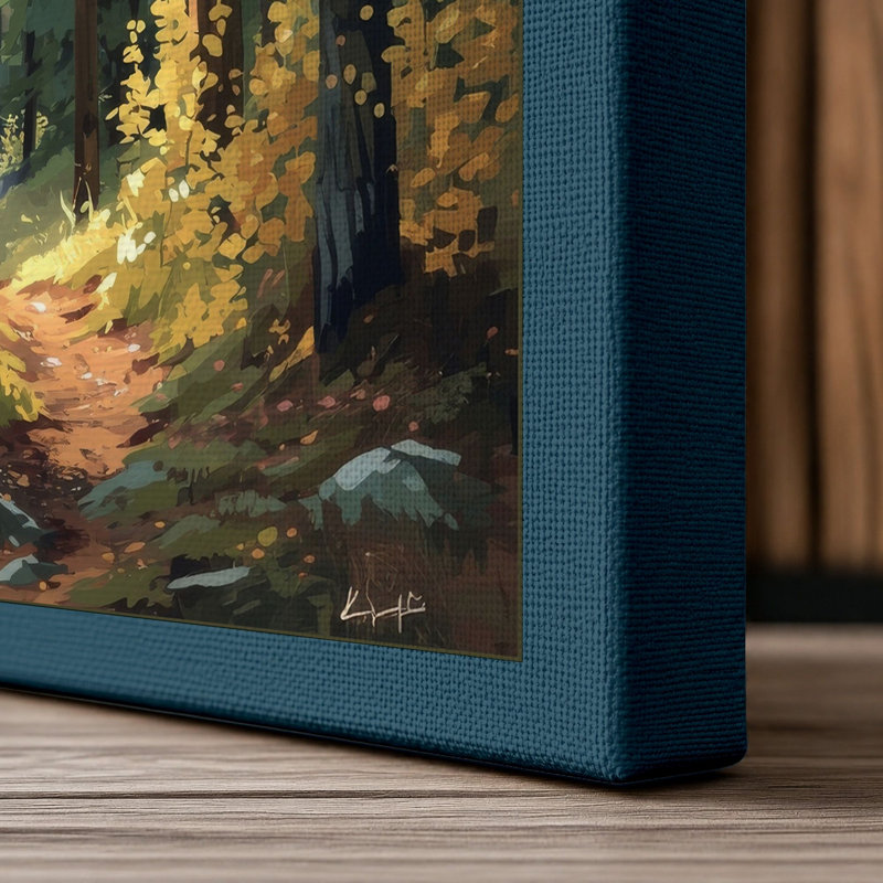 Print, 18x12 - 45.7 x 30.5 cm, Teal Border